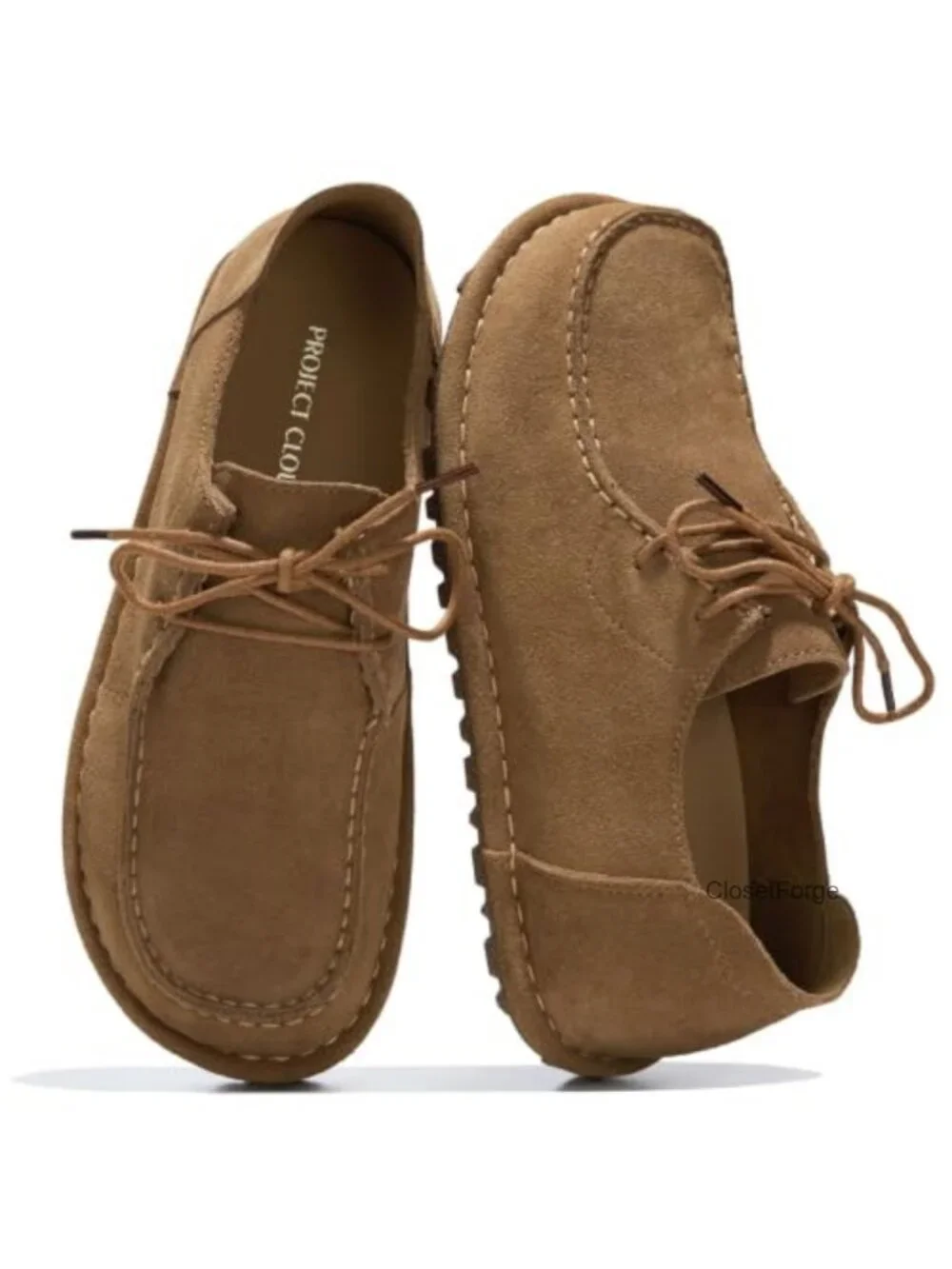 Genuine Leather Mocc for Women - Comfortable Slip-On Suede Shoes